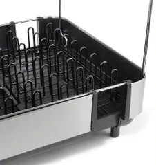 Khay úp bát đĩa kèm ly mở rộng Joseph Joseph 6500040 Extend Steel Plus Black