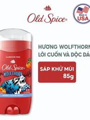 🐺 Lăn/Sáp khử mùi Old Spice Wolfthorn 85g chính hãng Mỹ - Lưu hương nam tính, khô thoáng