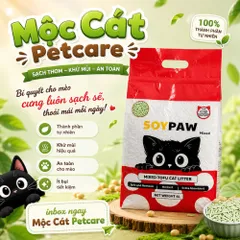 COMBO 3 TÚI CÁT ĐẬU NÀNH SOYPAW CHẤT LƯỢNG CAO 18L - SIÊU VÓN - KHỬ MÙI MẠNH - ÍT BỤI - AN TOÀN CHO SEN&BÉ
