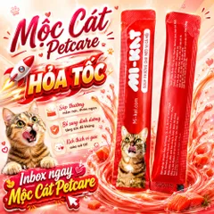 <500 Thanh>Soup Thưởng Mi-Kat Vị Cá Hồi Thơm Ngon - Phù Hợp Cho Mèo Kén Ăn- An Toàn - Việt Nam