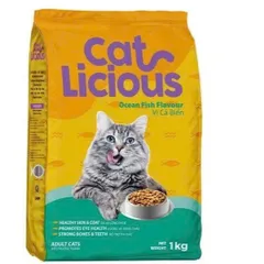 ? HẠT MÈO CAT LICIOUS VỊ CÁ BIỂN 1KG–DA LÔNG KHỎE MẠNH - TỐT CHO MẮT - XƯƠNG RĂNG CHẮC KHỎE - DINH DƯỠNG CÂN BẰNG