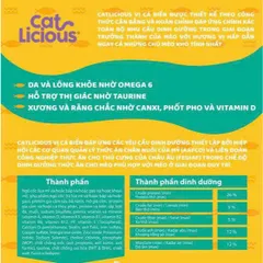 ? HẠT MÈO CAT LICIOUS VỊ CÁ BIỂN 1KG–DA LÔNG KHỎE MẠNH - TỐT CHO MẮT - XƯƠNG RĂNG CHẮC KHỎE - DINH DƯỠNG CÂN BẰNG