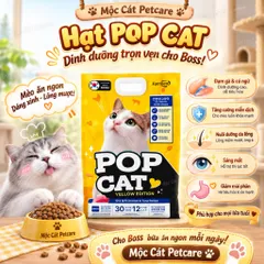 🇰🇷THỨC ĂN HẠT CHO MÈO POP CAT YELLOW EDITION 5KG – CHICKEN & TUNA🇰🇷