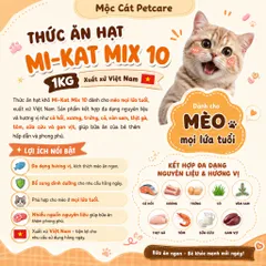 COMBO 6 TÚI Hạt SIÊU TOPPING Cho Mèo Mi-Kat 10 VIỆT NAM -Chất Lượng Cao -DINH DƯỠN- AN TOÀN - VIỆT NAM