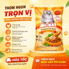 Tặng Soup thưởng<COMBO 5 TÚI> MI-KAT Total Premium Cat Food 350GR/TÚI–THỨC ĂN DINH DƯỠNG CHO MÈO-VIỆT NAM