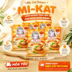 Tặng Soup thưởng<COMBO 5 TÚI> MI-KAT Total Premium Cat Food 350GR/TÚI–THỨC ĂN DINH DƯỠNG CHO MÈO-VIỆT NAM