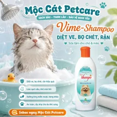 <COMBO 3 CHAI>SỮA TẮM CHO CHÓ & MÈO 300ML- HỖ TRỢ PHÒNG CHỐNG VE & BỌ CHÉT LÂY NHIỄM