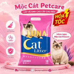 <COMBO 3 TÚI 18L>Cát Vệ Sinh Mèo LUNA 54L 🌿Cao Cấp- Vón Nhanh – Khử Mùi Mạnh – Ít Bụi – Tiết Kiệm- An Toàn