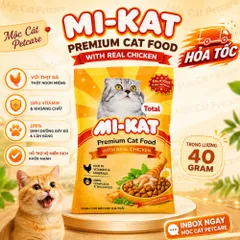 MI-KAT Total Premium Cat Food 40GR/TÚI–THỨC ĂN DINH DƯỠNG CHO MÈO-VIỆT NAM