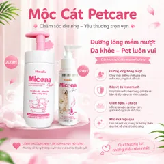 MICONA SHAMPOO 120ML – SỮA TẮM HỖ TRỢ PHÒNG&ĐIỀU TRỊ BỆNH DA,GIẢM RỤNG LÔNG,KHỬ MÙI,DƯỠNG LÔNG MƯỢT CHO CHÓ & MÈO