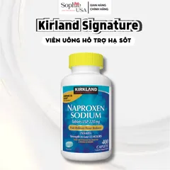 (USA) VIÊN UỐNG HỖ TRỢ GIẢM ĐAU VÀ HẠ SỐT KIRKLAND SIGNATURE NAPROXEN SODIUM 220MG (HỘP 400 VIÊN)