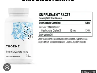 Thorne Zinc Picolinate 15mg 60 viên - Kẽm dạng Picolinate hỗ trợ miễn dịch và sức khỏe làn da