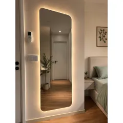 Gương chữ nhật toàn thân không viền treo tường hoặc dán cánh tủ hiện đại, sang trọng (kèm phụ kiện)