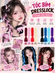 Tóc Bím Dresslock Tóc Giả Thắt Trực Tiếp Vào Tóc Nhiều Màu Cosplay Đi Tiệc