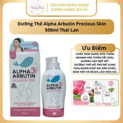 Sữa dưỡng thể trắng da Alpha Arbutin Collagen Precious Lotion 3+ Plus