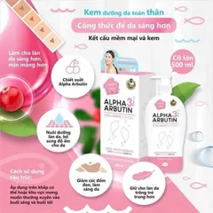 Sữa dưỡng thể trắng da Alpha Arbutin Collagen Precious Lotion 3+ Plus