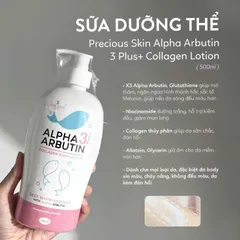 Sữa dưỡng thể trắng da Alpha Arbutin Collagen Precious Lotion 3+ Plus