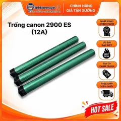 Trống Canon 2900 (12A) ES Dùng Cho Canon 2900,3000,… HP 1010 1020… hàng xịn bánh răng đen, bản in sắc nét