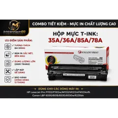 Hộp Mực Máy In 35A 36A 85A 78A dùng đa năng Bản In Sắc Nét Cho HP P1005 P1006 P1505,… Canon LBP3010 6200d 6230dn,…