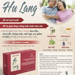 Hoạt Huyết Dưỡng Não Hulang Bidicomed - Hỗ trợ giảm đau đầu, hoa mắt, chóng mặt, mất ngủ, suy giảm trí nhớ - Hộp 30 viên