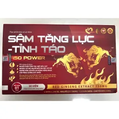(có video) Viên uống Sâm Tăng Lực, Tỉnh Táo, giảm mệt mỏi, Ngày dùng 1 viên, Hộp 30 viên