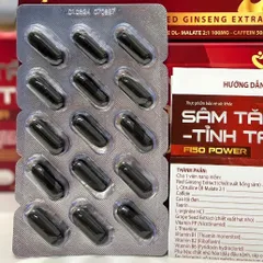 (có video) Viên uống Sâm Tăng Lực, Tỉnh Táo, giảm mệt mỏi, Ngày dùng 1 viên, Hộp 30 viên
