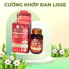 Cường khớp đan Lisse, hộp 30 viên, Hỗ trợ giảm nguy cơ thoái hoá khớp, giảm đau mỏi khớp.