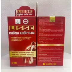 Cường khớp đan Lisse, hộp 30 viên, Hỗ trợ giảm nguy cơ thoái hoá khớp, giảm đau mỏi khớp.