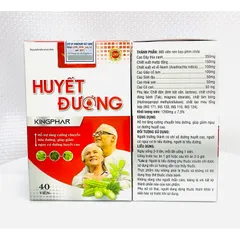 Tiểu đường Huyết Đường Kingphar 1-hộp 40 viên ,ổn định đường huyết,Ngăn Biến Chứng Tiểu Đường .