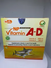 Vitamin AD - Hộp 100 viên - Sáng mắt đẹp da ,Giúp trẻ chắc xương, phát triển hệ xương khẻo mạnh, cao lớn.