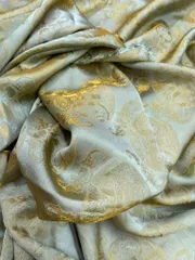 Áo dài họ Huỳnh [Lụa tơ óng thọ dơi]-tone thanh lịch- vải may áo dài khổ 1.5m