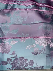 [Áo dài họ Huỳnh] Vải Gấm Tơ Hồng Điệp khổ 1.5m [Họa tiết Mới] -[vải may áo dài]