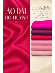 Áo dài họ Huỳnh [Lụa Tô Châu] -TONE HỒNG- Vải may áo dài khổ 1,5m