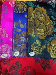 Áo dài họ Huỳnh- Gấm Thái Tuấn Chính Hãng- Vải may áo dài khổ 1.5m
