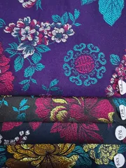 Áo dài họ Huỳnh- Gấm Thái Tuấn Chính Hãng- Vải may áo dài khổ 1.5m