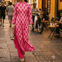 [Áo dài họ Huỳnh] Vải Gấm Hỷ Nha Xá 2 da khổ 1.5m -[vải may áo dài]