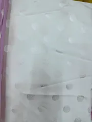 [Áo dài họ Huỳnh] Vải Gấm Tơ Óng Chấm Bi khổ 1.5m-[vải may áo dài]