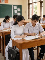 [ÁO DÀI HỌ HUỲNH] ÁO DÀI NỮ SINH CẤP 3 CHẤT LỤA THOÁNG MÁT