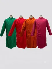 Áo dài họ Huỳnh [ÁO DÀI NAM MAY SẴN CAO CẤP] [chất liệu gấm cotton họa tiết vuông]
