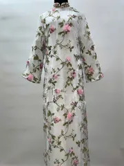[Áo dài họ Huỳnh] Áo dài truyền thống nữ - tơ thêu hoa [Mẫu mới] - series Chớm Xuân