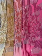[Áo dài họ Huỳnh] Áo dài truyền thống nữ- Satin ủi đá [cam kết không rớt đá]_Vải may áo dài