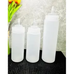 Bình Nhựa Đựng Tương, Sirup, Nước Sốt - Nhiều Dung Tích ( màu trắng ) 838801