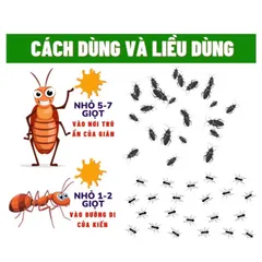 COMBO 10 LỌ NHỎ Kiến Gián Tận Gốc Sinh Học An Toàn, Hiệu Qủa