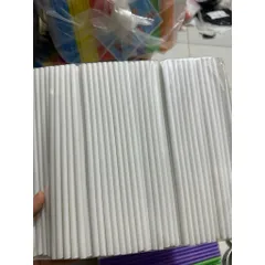 5 Bịch gồm 1000 ống hút nhựa sắc màu - ống hút nhựa trắng ( 1 gói - 200 cái )