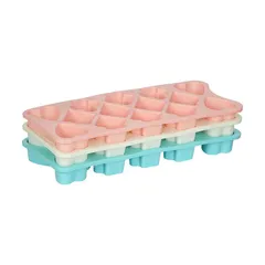 Vỉ đá tủ lạnh làm rau câu 14 , khay đá nhựa tạo hình dễ thương nhựa Việt Nhật 6963