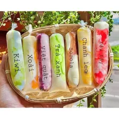 300  cái túi nilon sữa chua dài 4x16, túi đựng sữa chua, bọc đựng sữa chua, bì, túi làm kem, túi nilon 4x16