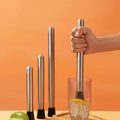 Chày bar dầm pha chế inox 25cm đầu nhựa cao cấp (chất liệu inox 304) EE886