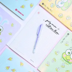 Combo 5 Quyển vở 4 Ô ly 48/80 trang School Ếch Cốm Hồng Hà - 0599/0600