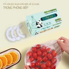 Hộp 100 Chun Túi Màng Bọc Thực Phẩm MyLan, An Toàn Cho Sức Khoẻ