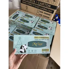Sét 4 hộp màng bọc thực phẩm mylan (1 hộp 100 chiếc )